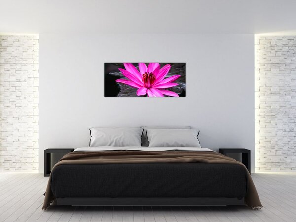 Slika - ružičasti cvijet (120x50 cm)