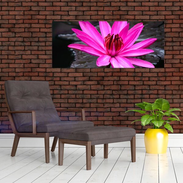Slika - ružičasti cvijet (120x50 cm)