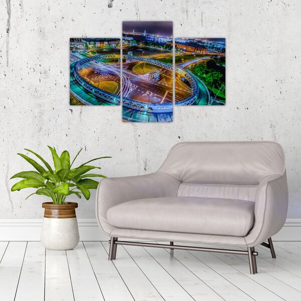 Slika - panorama noćnog grada (90x60 cm)