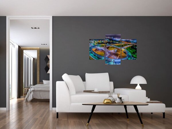 Slika - panorama noćnog grada (90x60 cm)