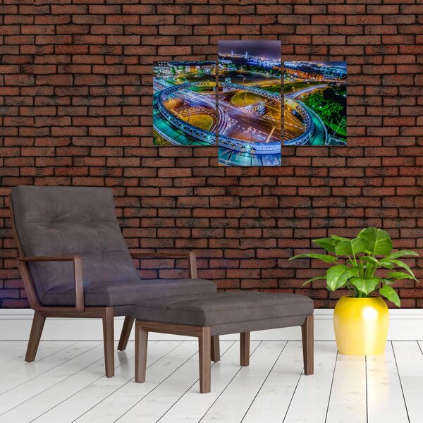 Slika - panorama noćnog grada (90x60 cm)