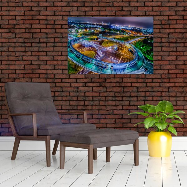 Slika - panorama noćnog grada (90x60 cm)
