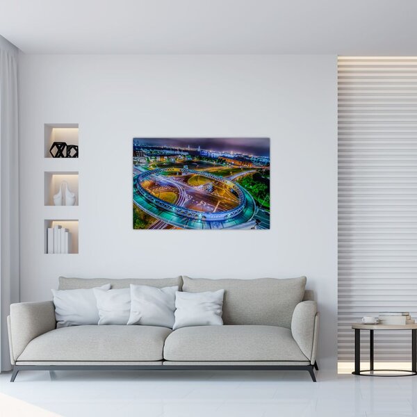 Slika - panorama noćnog grada (90x60 cm)