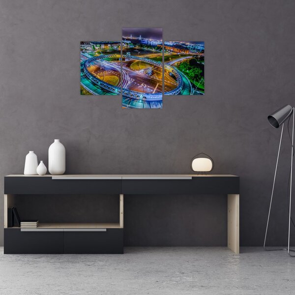 Slika - panorama noćnog grada (90x60 cm)