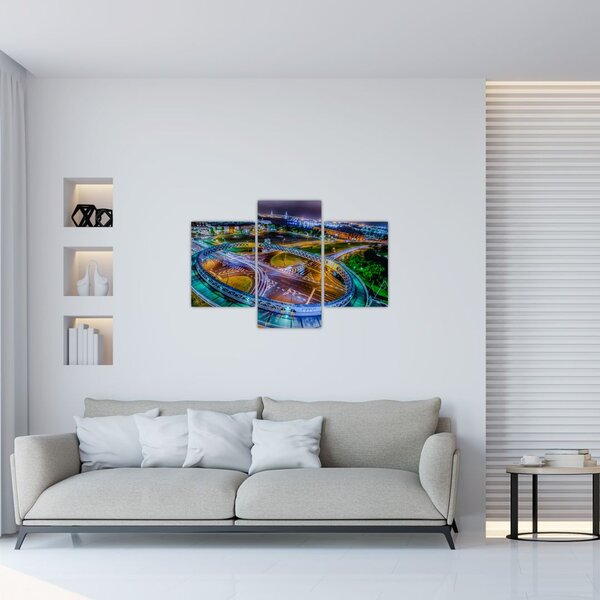 Slika - panorama noćnog grada (90x60 cm)