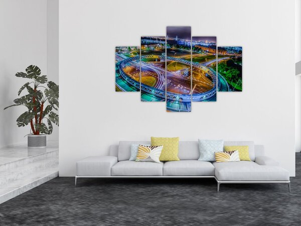 Slika - panorama noćnog grada (150x105 cm)