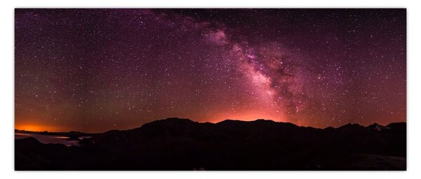 Slika ružičastog mliječnog puta (120x50 cm)