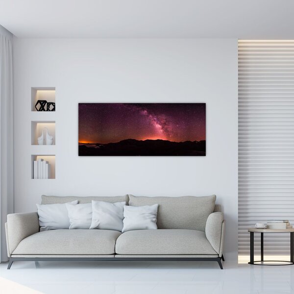 Slika ružičastog mliječnog puta (120x50 cm)