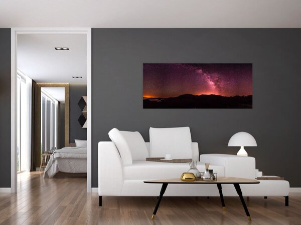 Slika ružičastog mliječnog puta (120x50 cm)