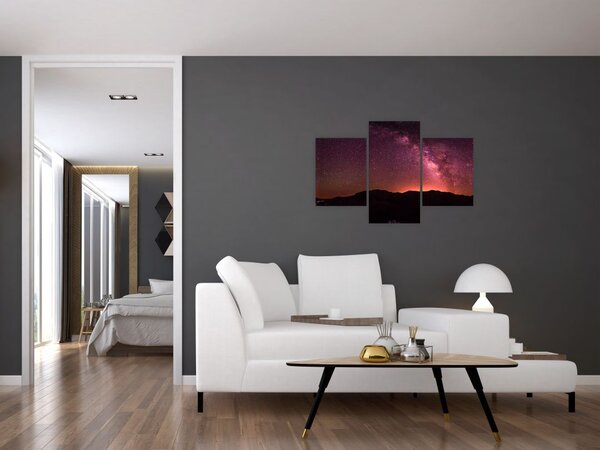 Slika ružičastog mliječnog puta (90x60 cm)