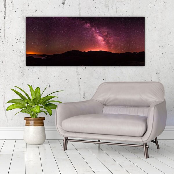 Slika ružičastog mliječnog puta (120x50 cm)
