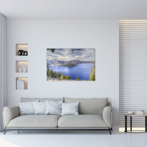 Slika planinskog jezera (90x60 cm)