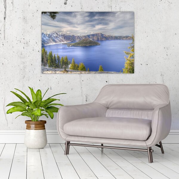 Slika planinskog jezera (90x60 cm)