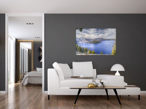 Slika planinskog jezera (90x60 cm)