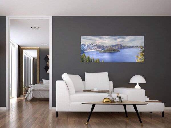 Slika planinskog jezera (120x50 cm)