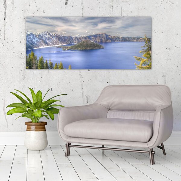 Slika planinskog jezera (120x50 cm)