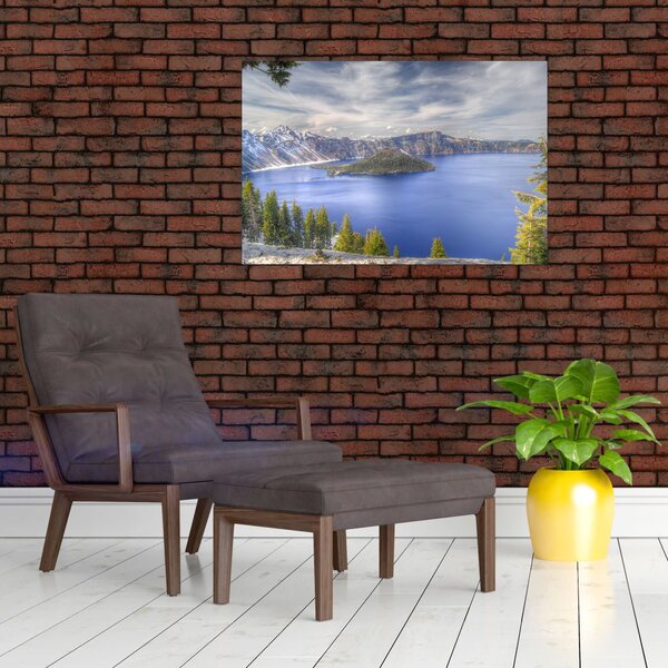 Slika planinskog jezera (90x60 cm)