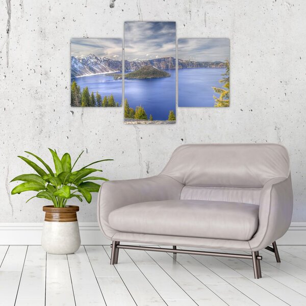 Slika planinskog jezera (90x60 cm)