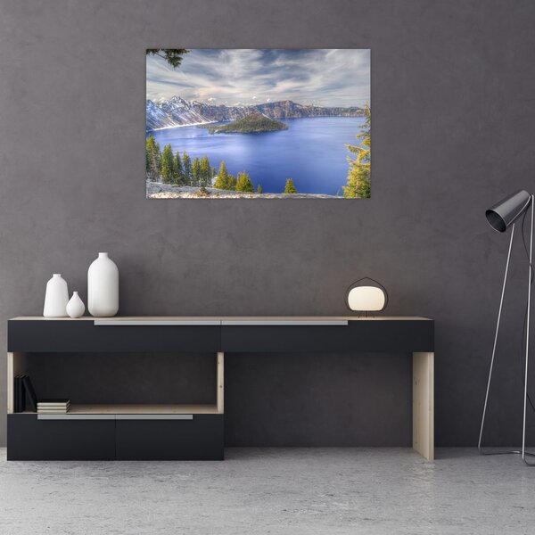 Slika planinskog jezera (90x60 cm)