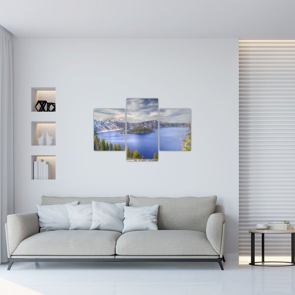 Slika planinskog jezera (90x60 cm)