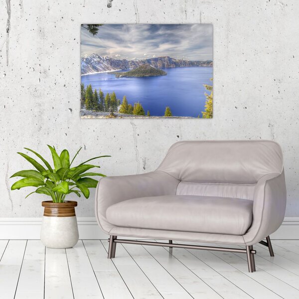 Slika planinskog jezera (70x50 cm)