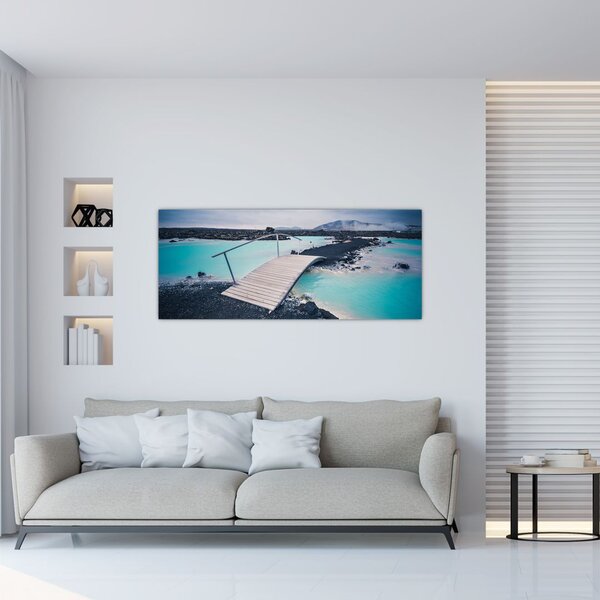 Slika drvenog mosta (120x50 cm)