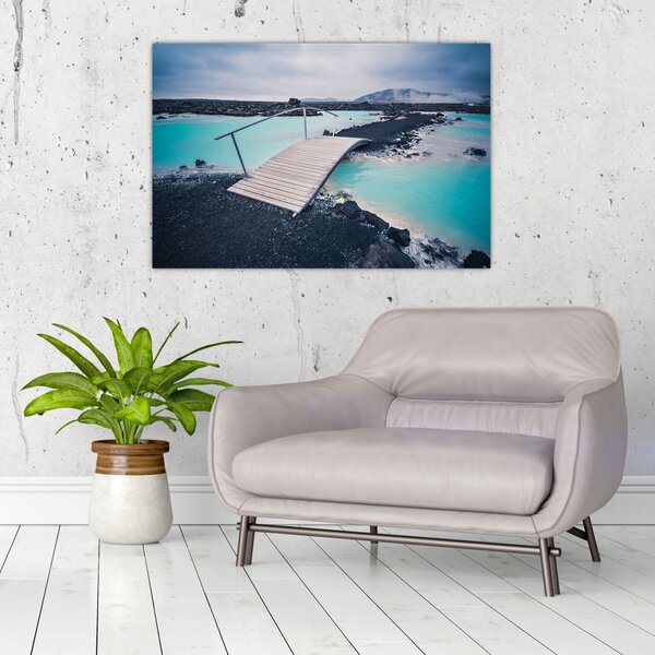 Slika drvenog mosta (90x60 cm)