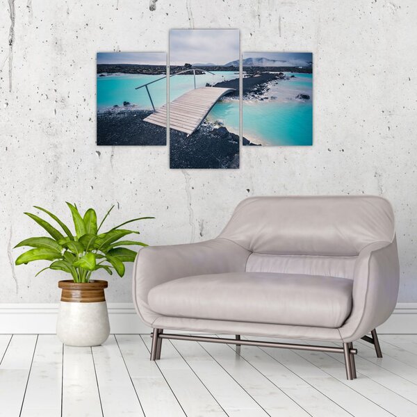 Slika drvenog mosta (90x60 cm)