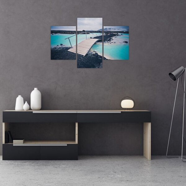 Slika drvenog mosta (90x60 cm)