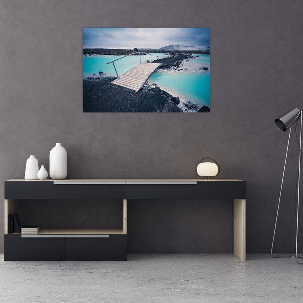 Slika drvenog mosta (90x60 cm)