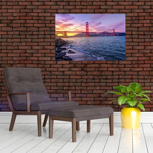 Slika mosta sa zalaskom sunca (90x60 cm)