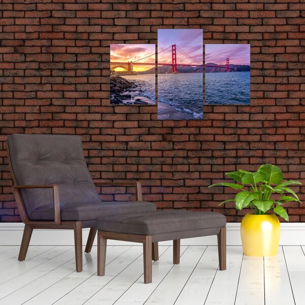 Slika mosta sa zalaskom sunca (90x60 cm)
