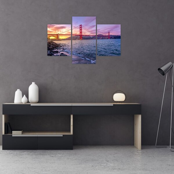 Slika mosta sa zalaskom sunca (90x60 cm)