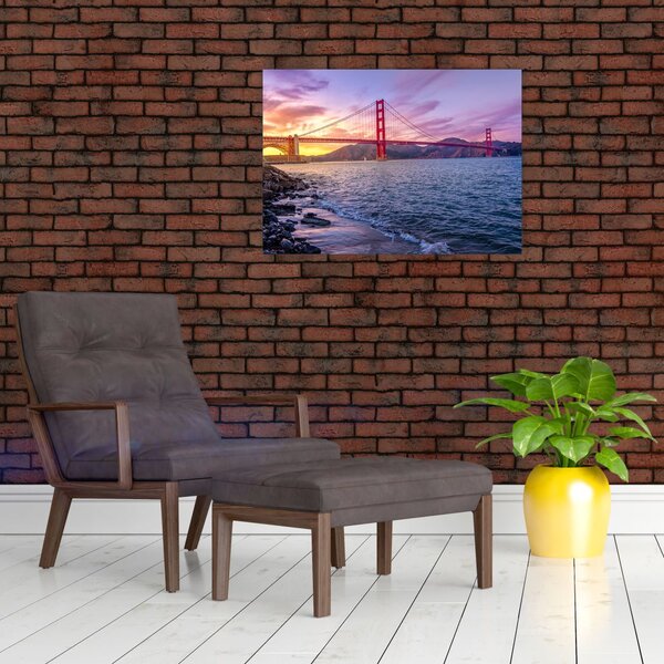 Slika mosta sa zalaskom sunca (70x50 cm)