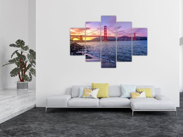 Slika mosta sa zalaskom sunca (150x105 cm)