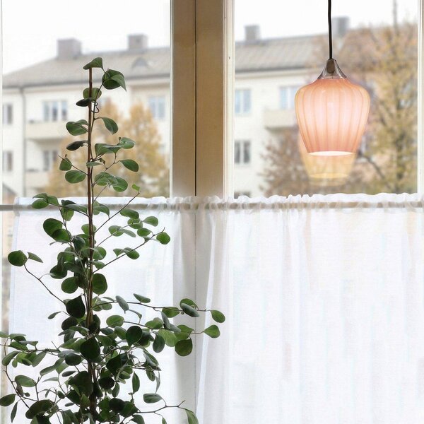PR Home Amalfi viseća lampa, narančasta, Ø 14 cm, staklo, E14, utikač, Naranča, Dnevni boravak/blagovaonica, Staklo