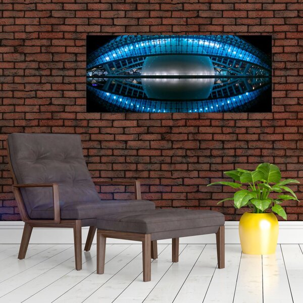 Slika nogometnog stadiona (120x50 cm)