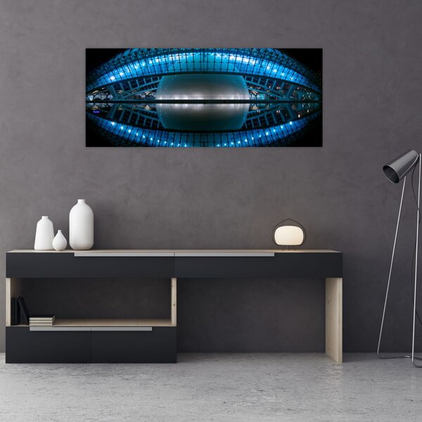 Slika nogometnog stadiona (120x50 cm)