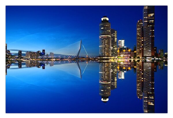 Slika - noćni Rotterdam (90x60 cm)