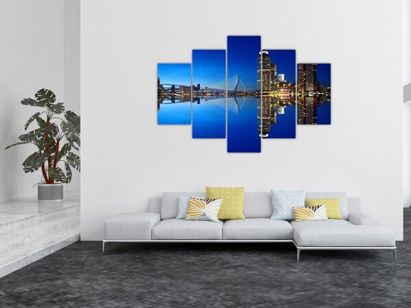 Slika - noćni Rotterdam (150x105 cm)