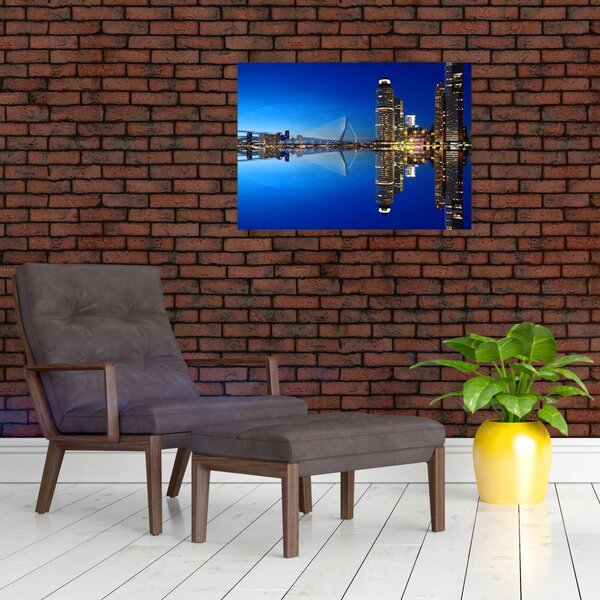 Slika - noćni Rotterdam (70x50 cm)