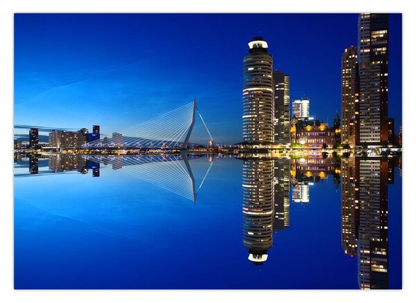 Slika - noćni Rotterdam (70x50 cm)
