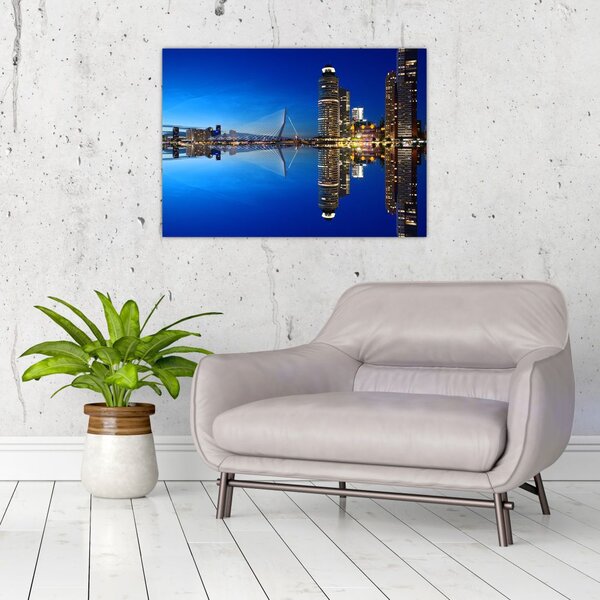 Slika - noćni Rotterdam (70x50 cm)