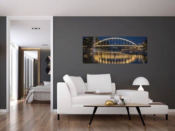 Slika mosta s fontanom (120x50 cm)