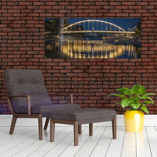 Slika mosta s fontanom (120x50 cm)