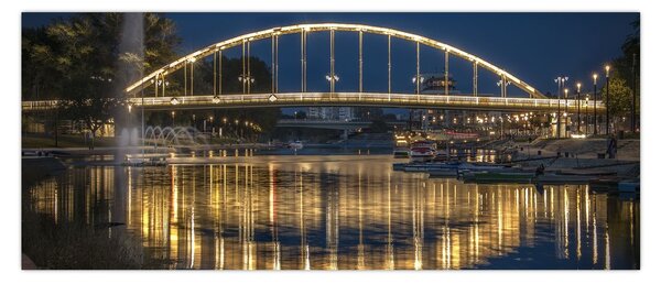Slika mosta s fontanom (120x50 cm)