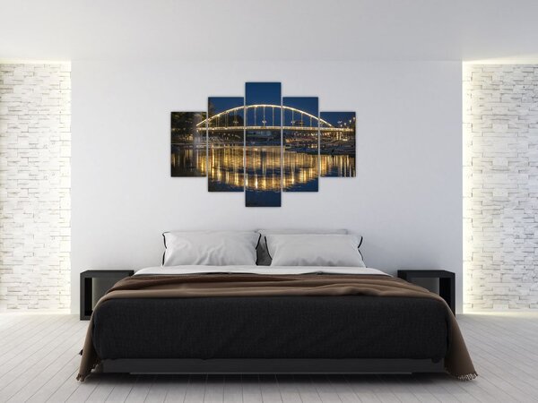 Slika mosta s fontanom (150x105 cm)