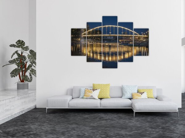Slika mosta s fontanom (150x105 cm)