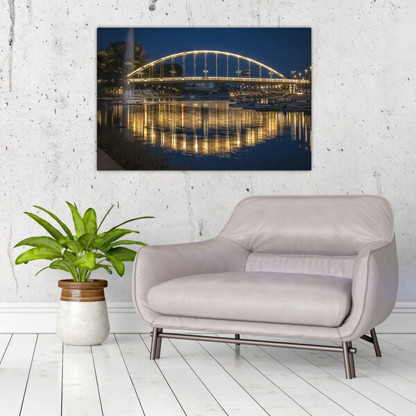 Slika mosta s fontanom (90x60 cm)