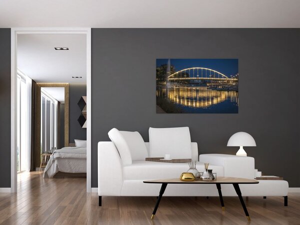 Slika mosta s fontanom (90x60 cm)